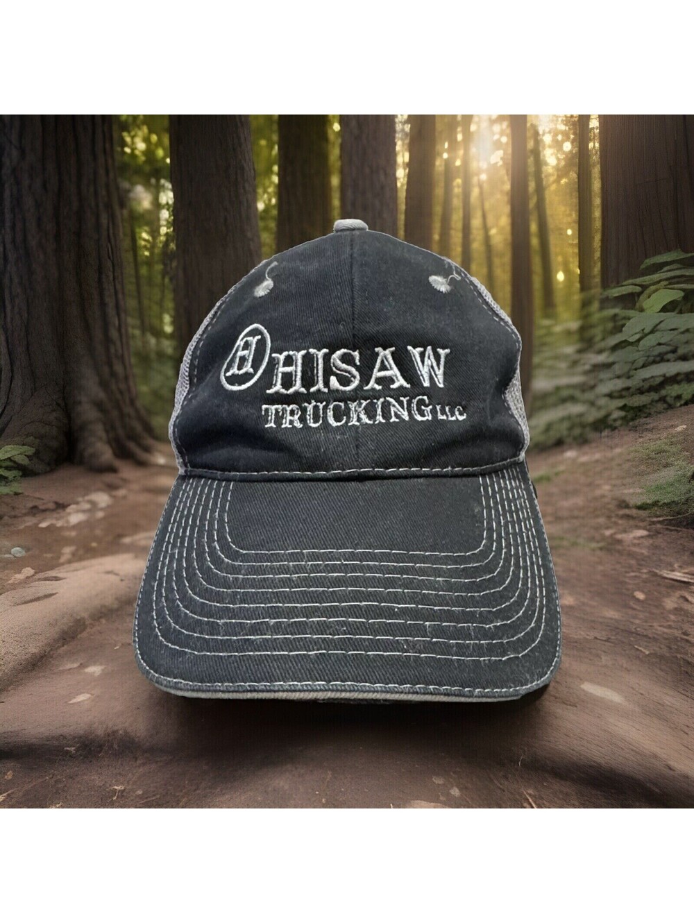 Hisaw Trucking Tecumseh Oklahoma Truck Driving 18 Wheeler Black Baseball Cap